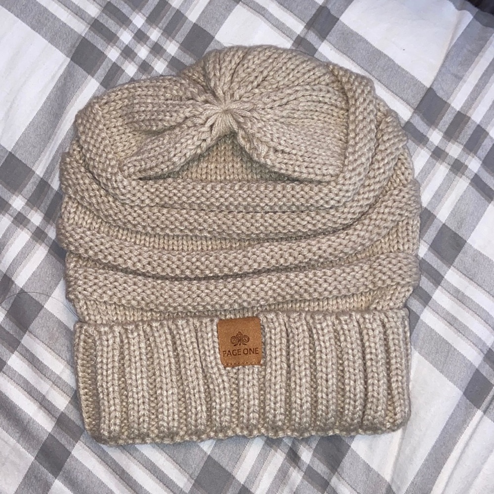 Tan Beanie